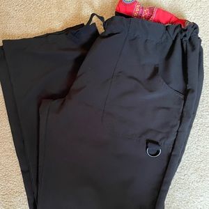 Black scrub pants